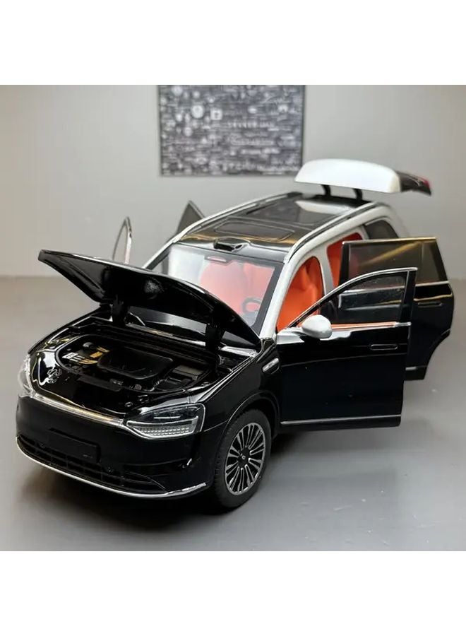 OK2193 Black 1 24 Scale Alloy Car Model Collectible Metal Vehicle Decoration Gift - Image 4